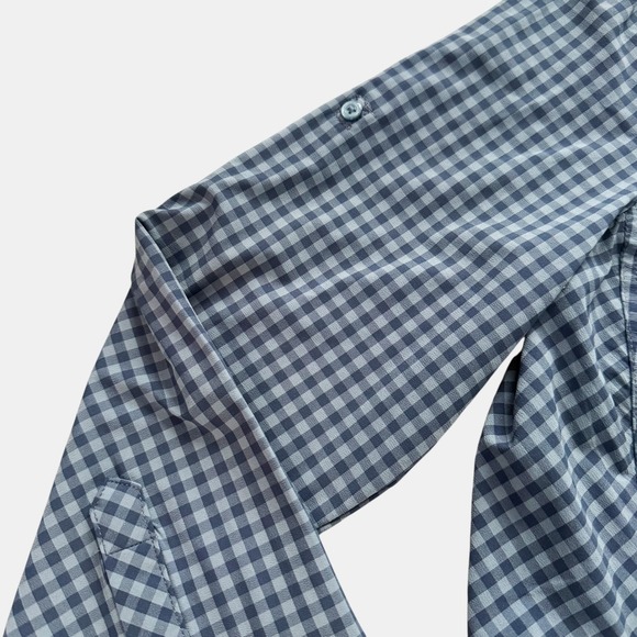 Kuhl Ezra Plaid Button Up Shirt Long Sleeve Outdoor Adventure Women's Sz M Blue - Picture 11 of 16